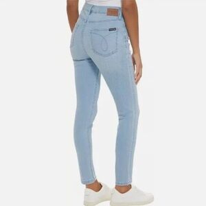 NWT Calvin Klein Marina High Rise Skinny Blue Jeans Size 4 $75 Repreve